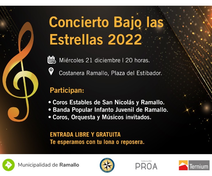 LA BANDA PROTAGONIZARÁ EL CONCIERTO BAJO LAS ESTRELLAS